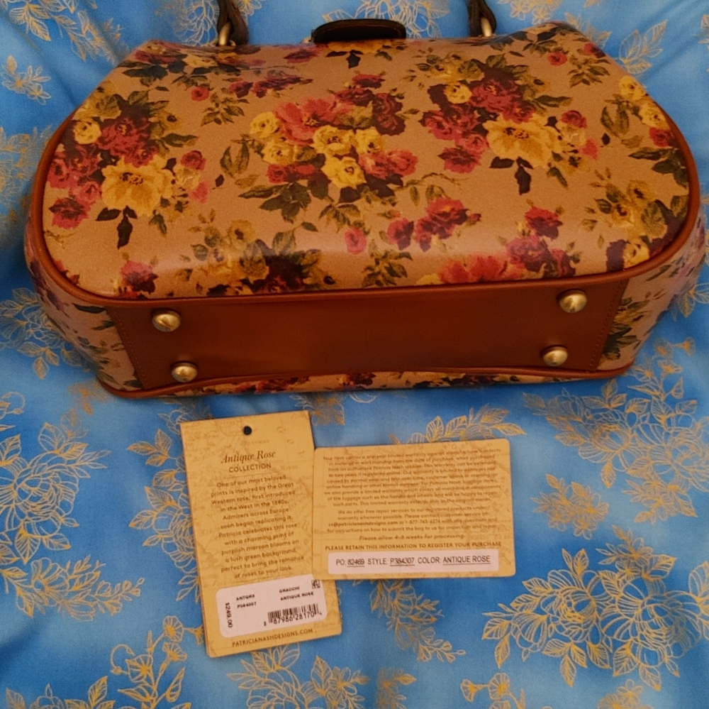 Patricia Nash Floral Vintage-Style Handbag - Picture 3 of 6